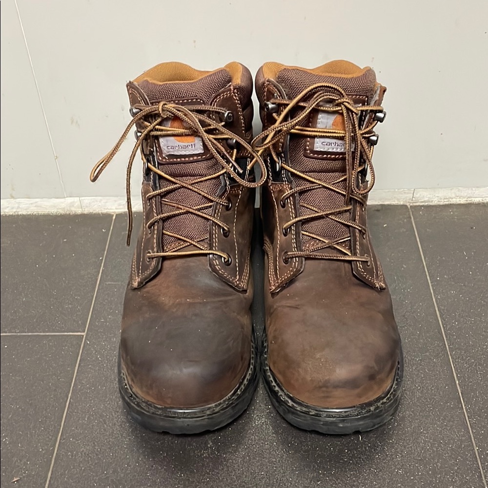 Carhartt Men's  6-Inch Steel Toe Waterproof Boots Brown, Size 8 - Picture 2 of 8